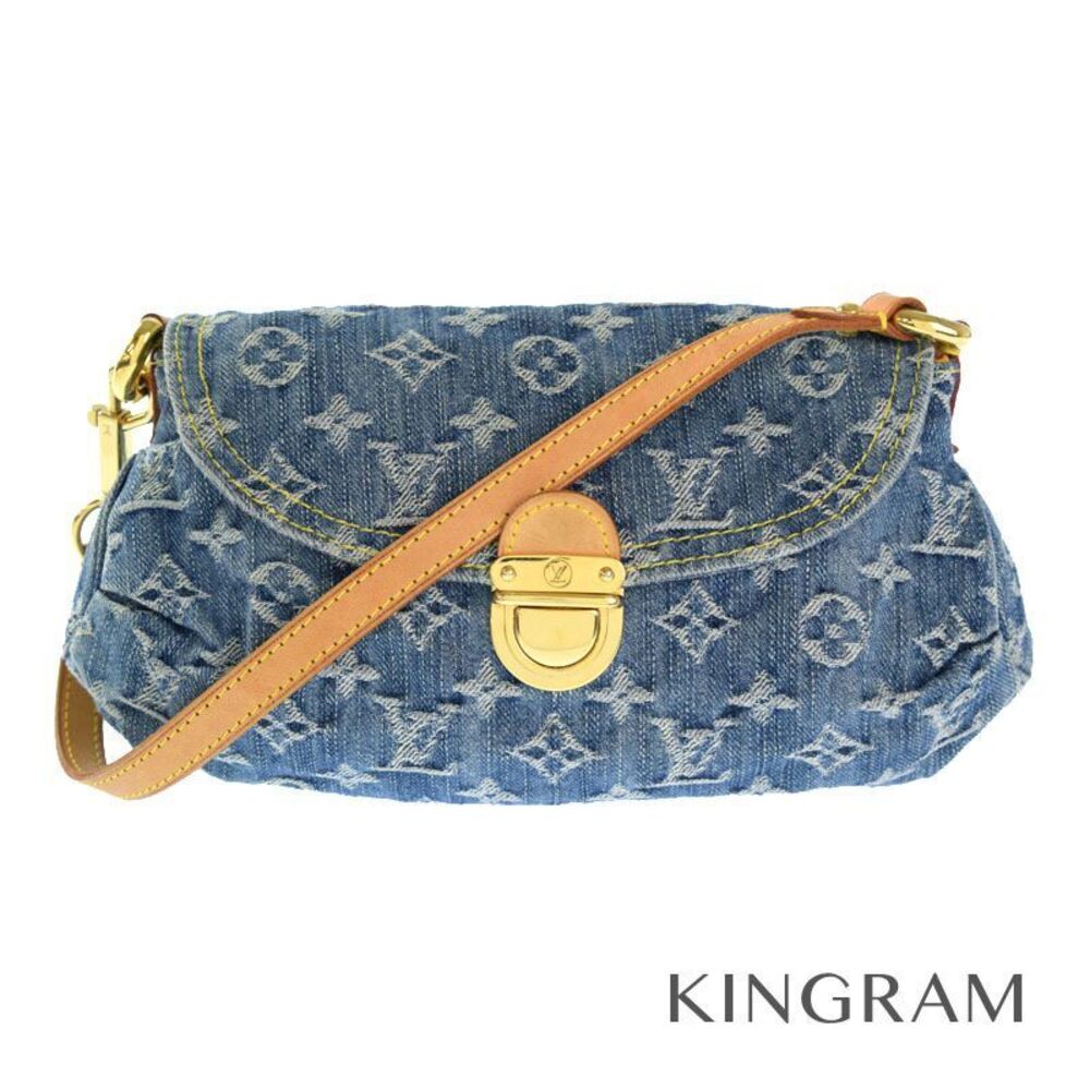 Louis Vuitton Monogram Denim Pleaty Indigo Shoulder Bag